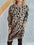 Leopard Round Neck Long Sleeve Sweater