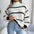 Striped Mock Neck Sweater