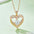 1.2 Carat Moissanite Heart Necklace in 925 Sterling Silver