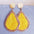 Raffia Grass Teardrop Earrings