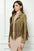 Veveret Suede Fringe Moto Jacket