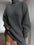 Mock Neck Dropped Shoulder Sweater Dress