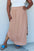 Doublju Comfort Princess Full Size High Waist Scoop Hem Maxi Skirt