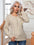 Cable-Knit Round Neck Buttoned Sweater