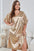 Flutter Sleeve V-Neck Night Gown