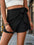 Tied Textured High Waist Shorts