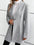 One Button Long Sleeve Coat