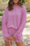 Round Neck Long Sleeve Top and Shorts Set