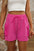 High Waist Drawstring Shorts