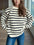 Striped Round Neck Long Sleeve Sweater