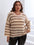 Chic Striped Plus Size Sweater