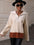 Color Block Knit Pullover
