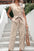 Capped Sleeve Belted Jumpsuit
