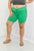 Blumin Apparel Ribbed Shorts in Green