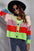 Color Block Button-Down Cardigan