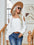 Button Cold-Shoulder Sweater