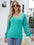 Lace Sleeve V-Neck Sweater