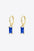 Retro 925 Sterling Silver Cubic Zirconia Drop Earrings