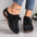 Lace-Up Round Toe Wedge Sandals