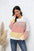 Color Block Waffle-Knit Sweater