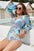 Cutout Balloon Sleeve Swimwear