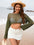 Boat Neck Long Sleeve Cover-Up