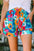 Printed High Waist Shorts