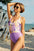 Cutout Tie-Dye One-Piece Swimwear