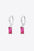 Retro 925 Sterling Silver Cubic Zirconia Drop Earrings