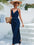 Tie Belt Slit Jumpsuit