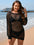 Boat Neck Long Sleeve Cover Up