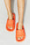 MMShoes Orange Open Toe Slide