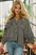Striped Batwing Sleeve Jacket