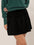 HYFVE High Waist Knit Pleated Flare Mini Skirt