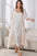 Striped Flounce Sleeve Robe & Cami Dress Set