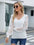 Lace Sleeve V-Neck Sweater