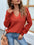 Cutout V-Neck Rib-Knit Sweater