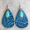 Artificial Turquoise Teardrop Earrings