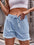 Raw Hem Denim Shorts