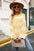 Striped Balloon Sleeve Knit Pullover