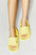 MMShoes Yellow Open Toe Rubber Slides