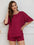 Round Neck Half Sleeve Lounge Set