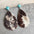 Artificial Turquoise Teardrop Earrings