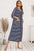 Three-Quarter Sleeve Midi Night Dress