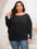 Boat Neck Batwing Sleeve Sweater