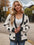 Heart Button Up Dropped Shoulder Long Sleeve Cardigan