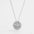 925 Sterling Silver Zircon Smiley Face Necklace