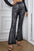 Sequin Striped Flared Pants