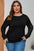 Sequin Plus Size Long Sleeve Top