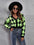 Geometric Button Up Cardigan